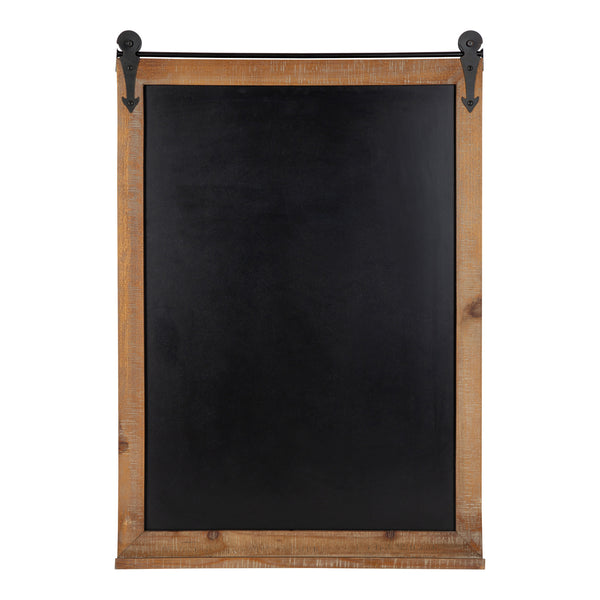 Kate & Laurel Cates Barn Door Wood Framed Chalkboard