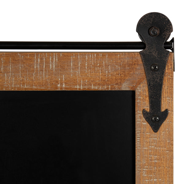 Kate & Laurel Cates Barn Door Wood Framed Chalkboard