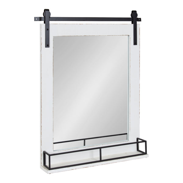 kate & laurel Cates Framed Wall Mirror with Shelf