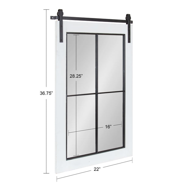 Kate & Laurel Cates Windowpane Framed Wall Mirror