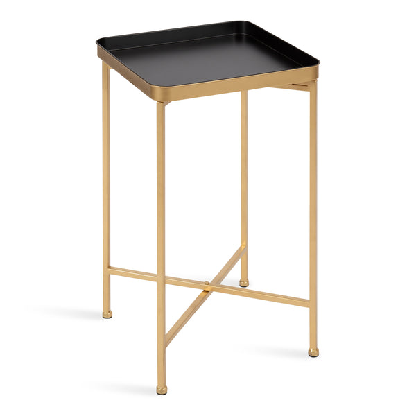 Kate & Laurel Celia Metal Tray Accent Table