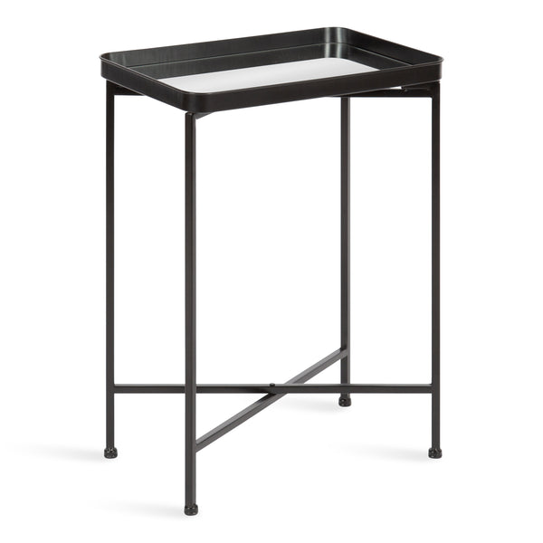 kate & laurel Celia Metal Tray Accent Table