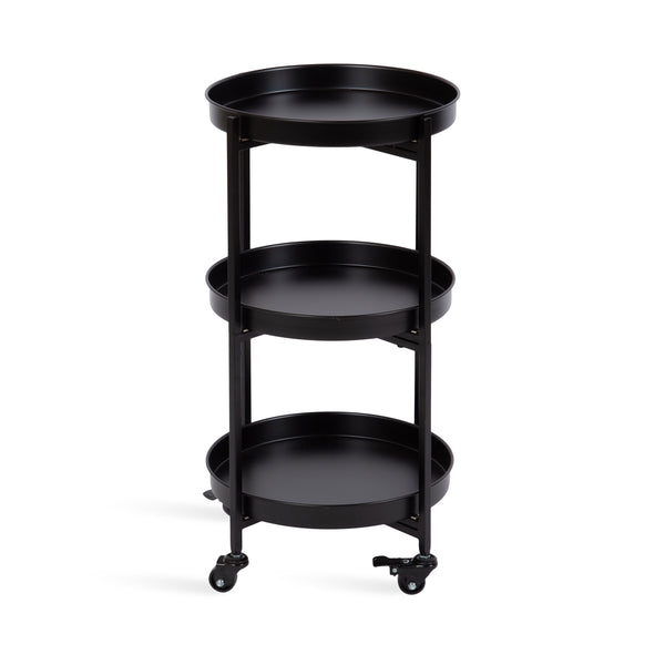 Kate & Laurel Celia Round Metal Bar Cart