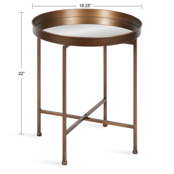 Kate & Laurel Celia Round Metal Side Table