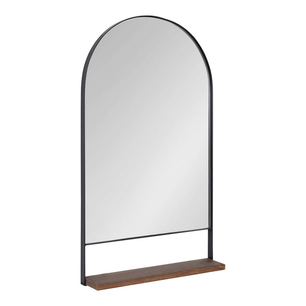kate & laurel Chadwin Arch Wall Mirror with Shelf
