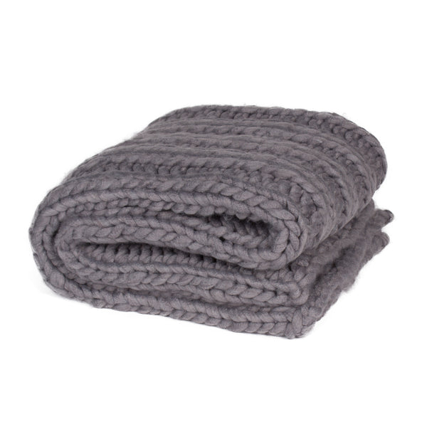 Kate & Laurel Chunky Knit Throw Blanket