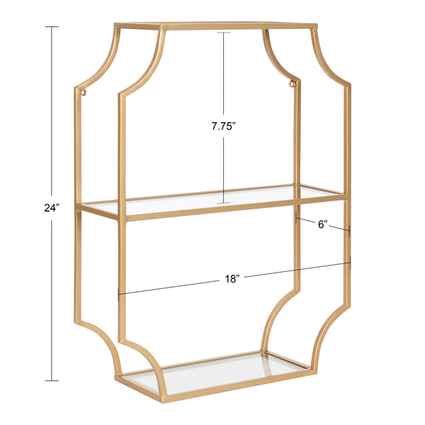 Kate & Laurel Ciel Metal Wall Shelf