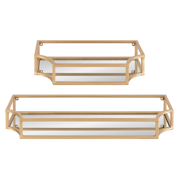 Kate & Laurel Ciel Metal Wall Shelf Set