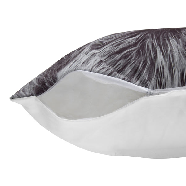 Kate & Laurel Como Sloth Print Throw Pillow Cover