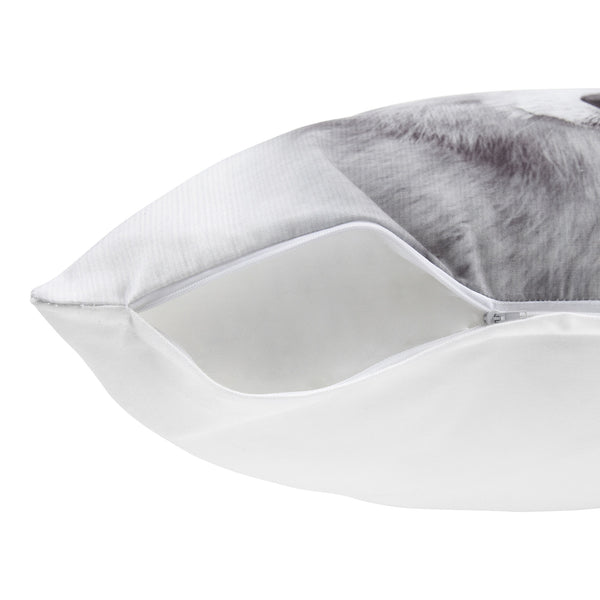 Kate & Laurel Como Wolf Print Throw Pillow Cover