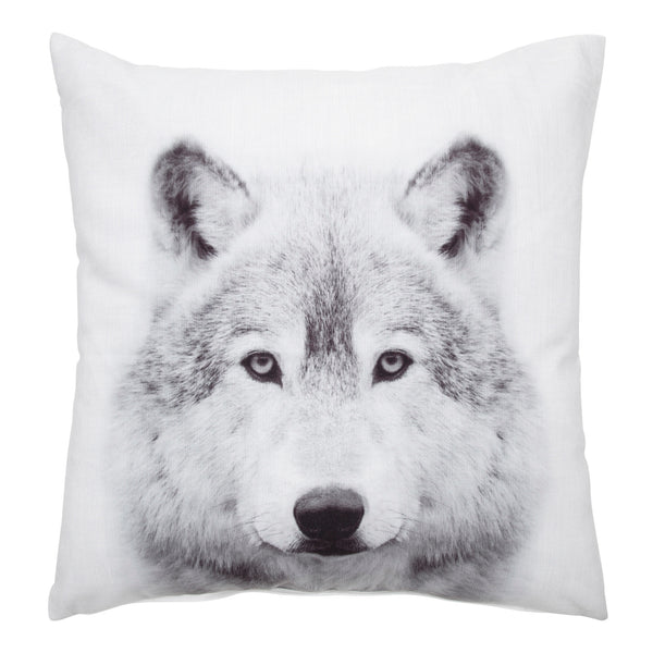 kate & laurel Como Wolf Print Throw Pillow Cover