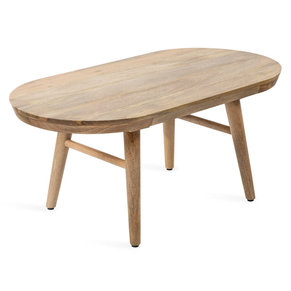 kate & laurel Conan Oval Wood Coffee Table