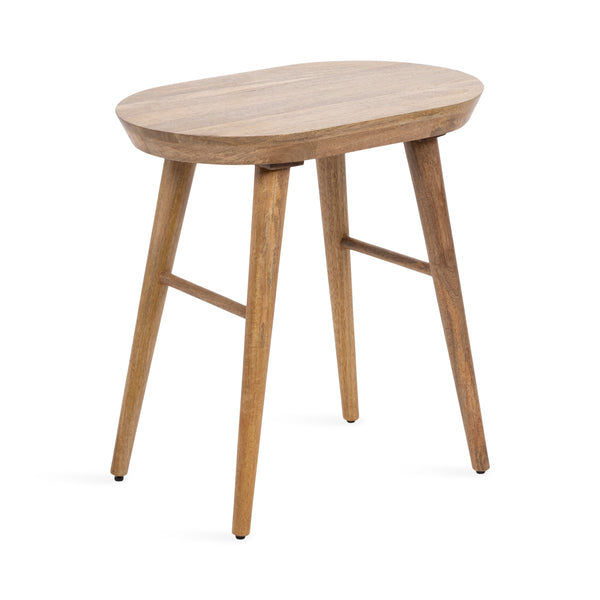 kate & laurel Conan Oval Wood Side Table