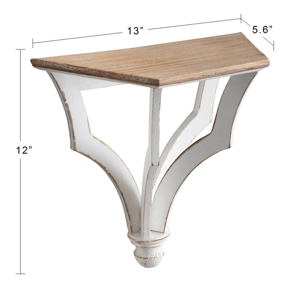 Kate & Laurel Corbett Rustic Wood Shelf Set