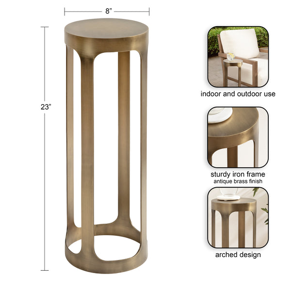 Kate & Laurel Dahl Metal Drink Table