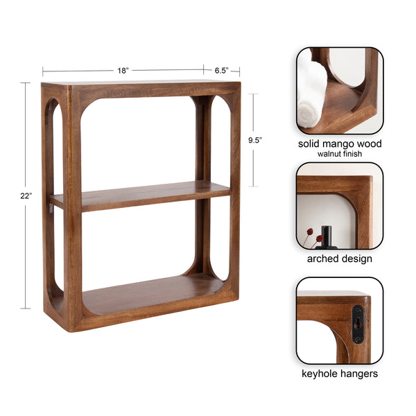 Kate & Laurel Dahl Tiered Wall Shelf