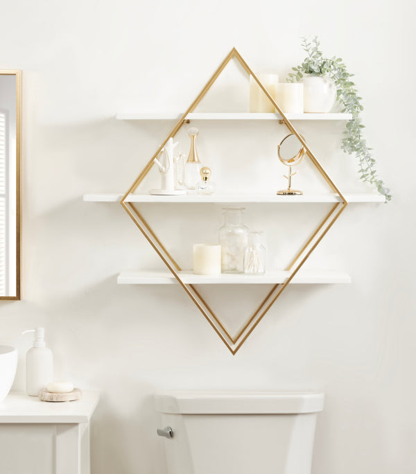 Kate & Laurel Daxton Wood And Metal Wall Shelf