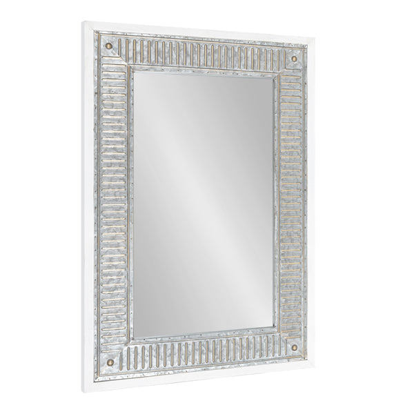 Kate & Laurel Deely Wood And Metal Wall Mirror