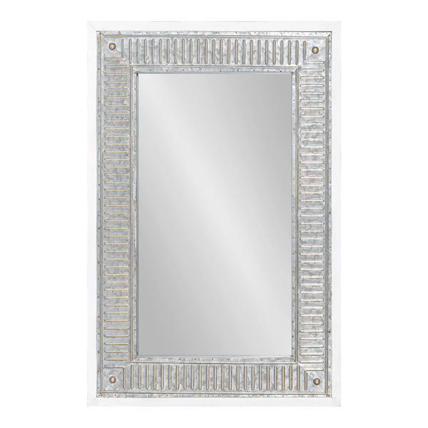 Kate & Laurel Deely Wood And Metal Wall Mirror