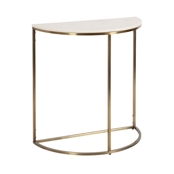 kate & laurel Dorrah Half-Circle Console Table