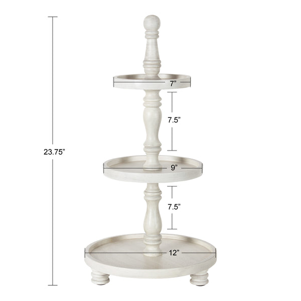 Kate & Laurel Downing Three Tiered Tray