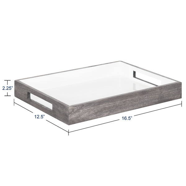 Kate & Laurel Ehrens Decorative Wood Tray