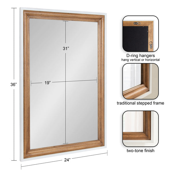 Kate & Laurel Ellison Rectangle Wall Mirror