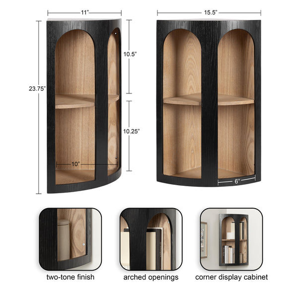 Kate & Laurel Elloree Corner Shelf