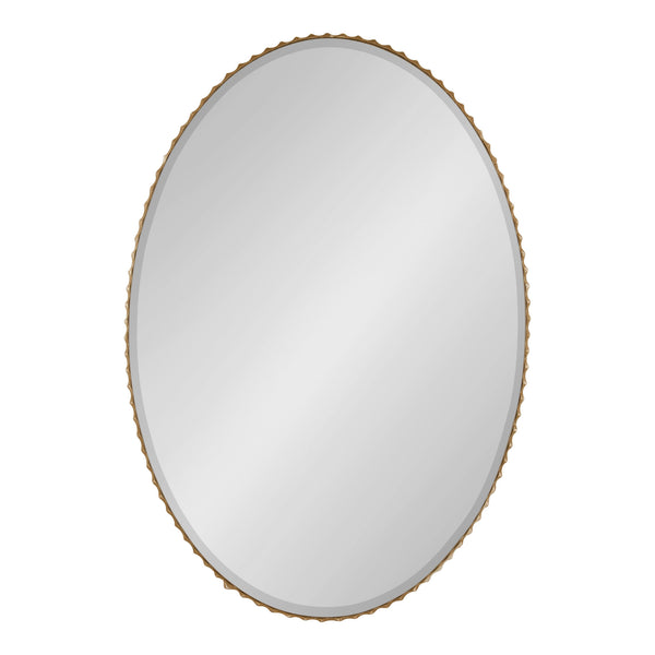 Kate & Laurel Elmora Fluted Oval Wall Mirror