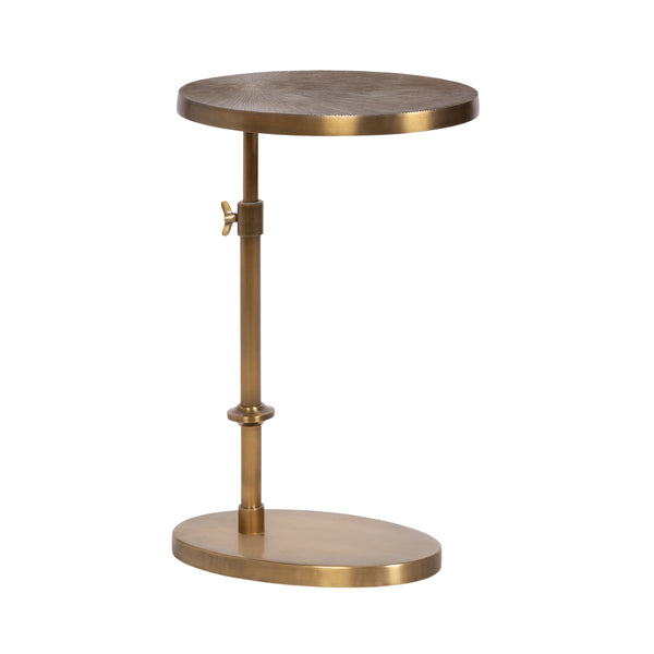 Kate & Laurel Engles Adjustable Oval Metal Table