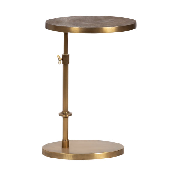 Kate & Laurel Engles Adjustable Oval Metal Table