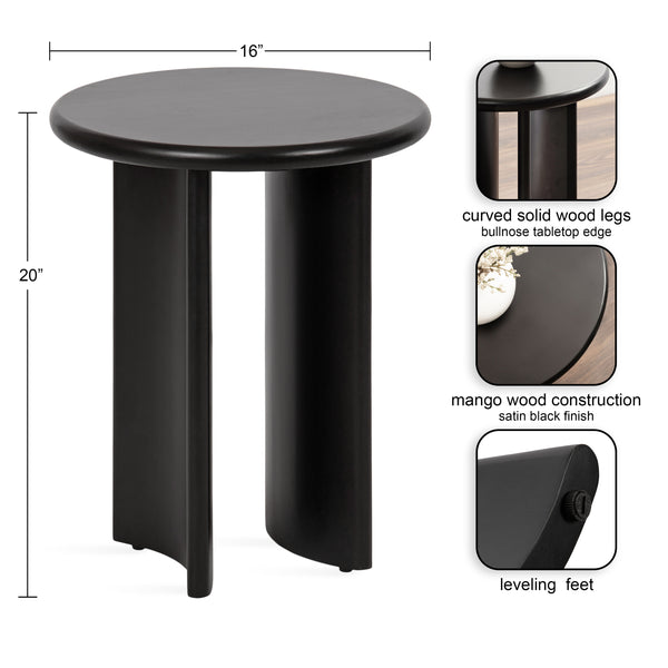 Kate & Laurel Erys Wood Side Table