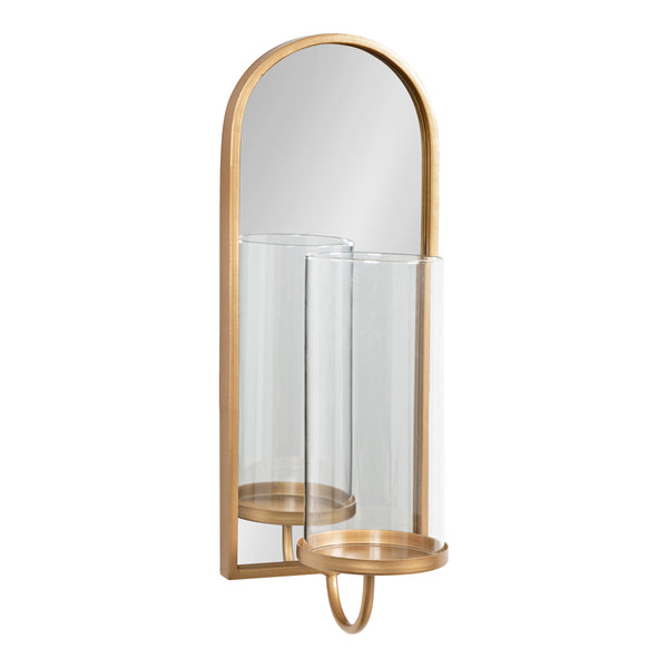 Kate & Laurel Ezerin Metal Mirror Wall Sconce