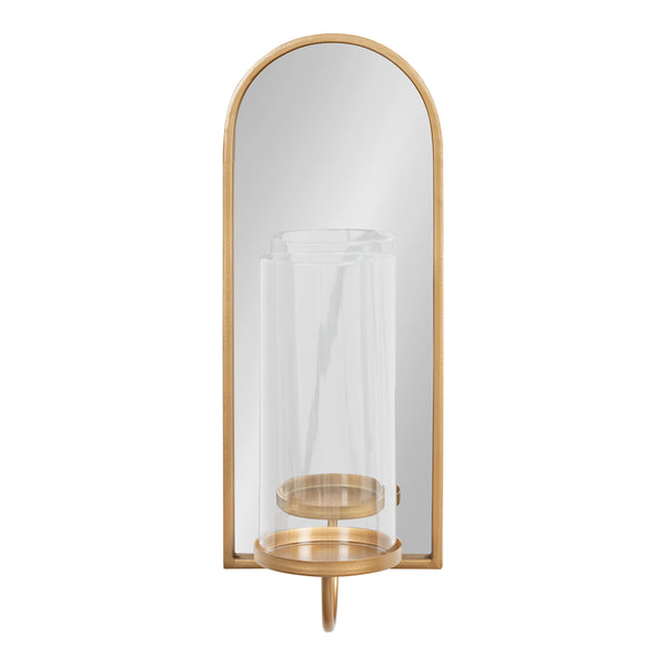 Kate & Laurel Ezerin Metal Mirror Wall Sconce