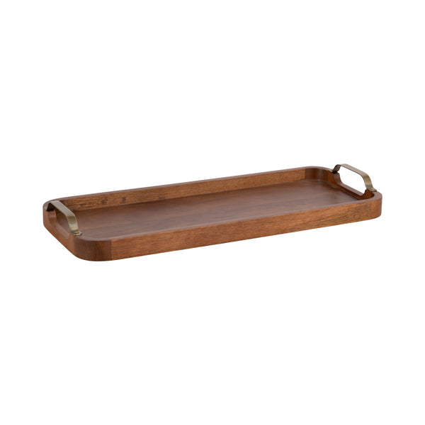 Kate & Laurel Farson Rectangle Tray With Handles