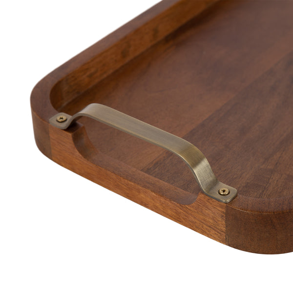 Kate & Laurel Farson Rectangle Tray With Handles