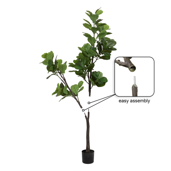 Kate & Laurel Fidmont Faux Fiddle Fig Tree