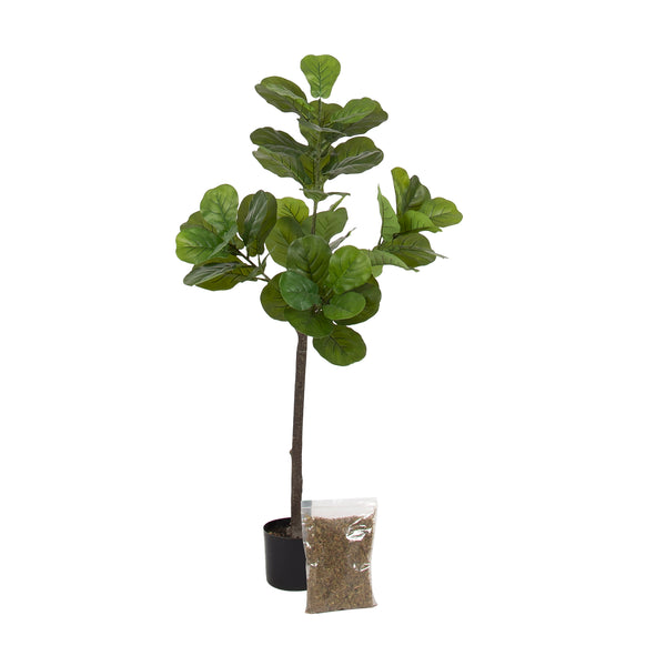 kate & laurel Fidmont Faux Fiddle Fig Tree