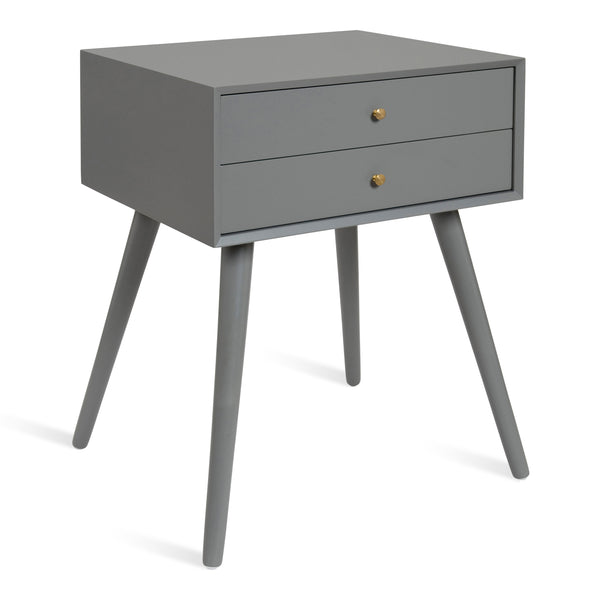 kate & laurel Finco Side Table with 2 Drawers