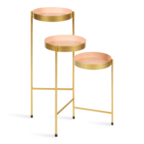 Kate & Laurel Finn Metal Tri-Level Plant Stand