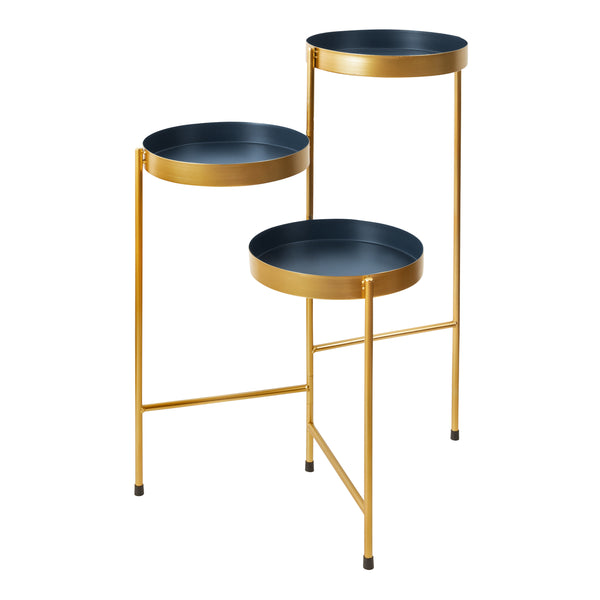 kate & laurel Finn Metal Tri-Level Plant Stand