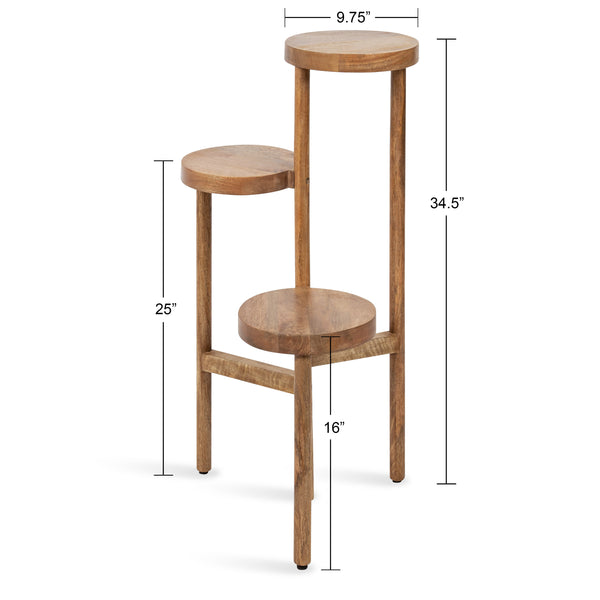 Kate & Laurel Fitley Wooden Plant Stand