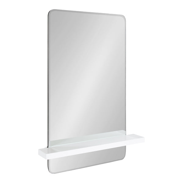 kate & laurel Fosset Frameless Mirror with Shelf