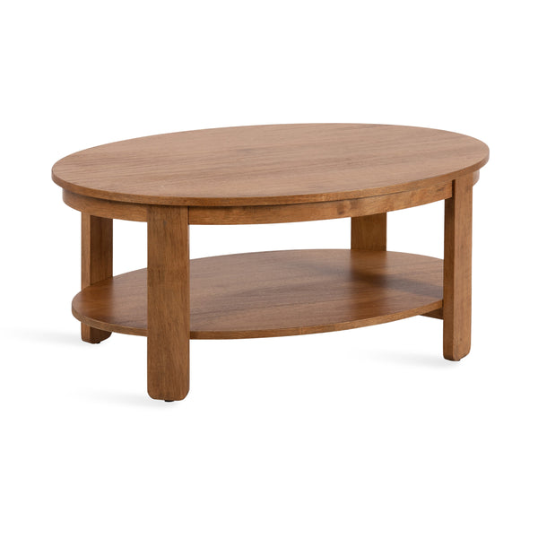 kate & laurel Foxford Oval Wood Coffee Table