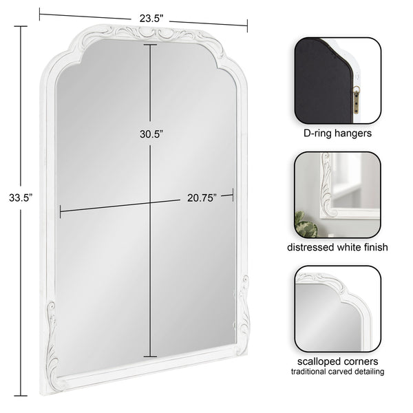 Kate & Laurel Fraimont Scallop Wall Mirror