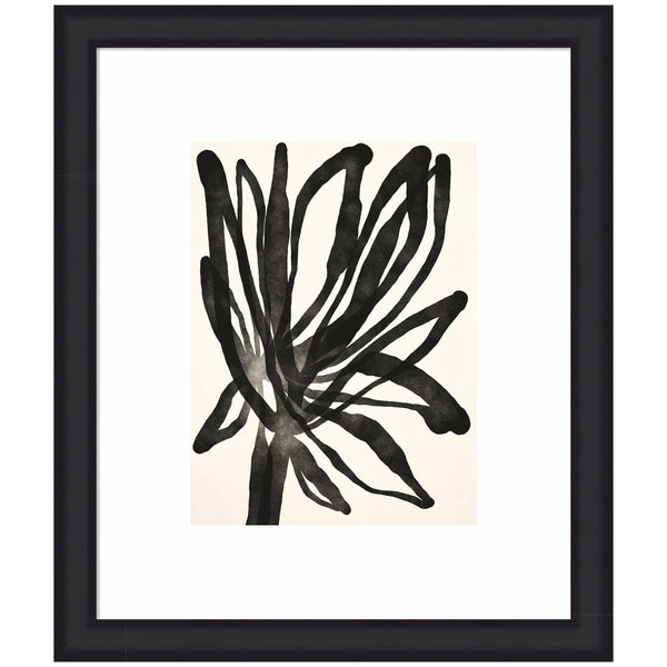 kate & laurel Framed Art Dark Floral by Alicia Bock