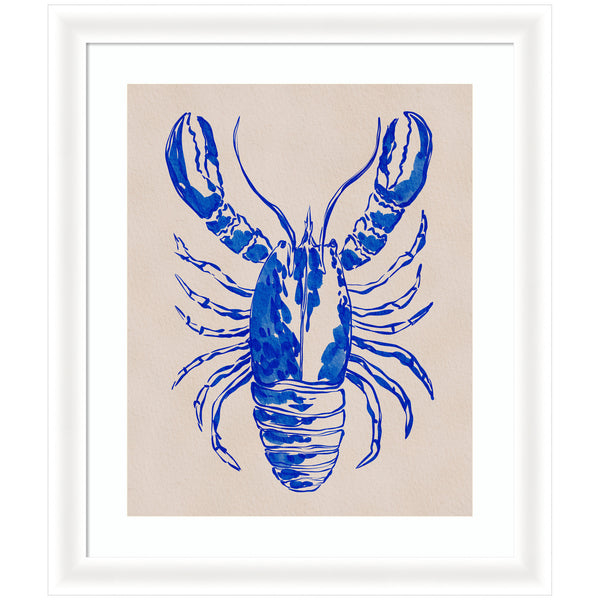 Kate & Laurel Framed Art Lobster By Nikita Jariwala
