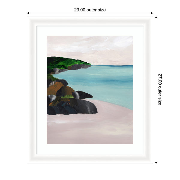 Kate & Laurel Framed Art Seascape By Nikita Jariwala