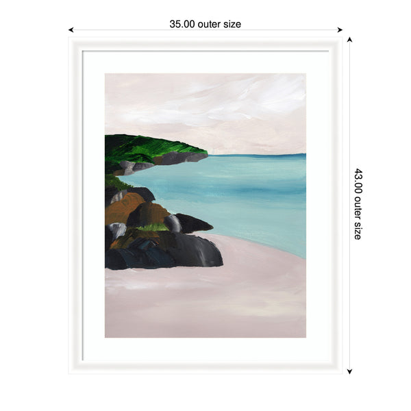Kate & Laurel Framed Art Seascape By Nikita Jariwala