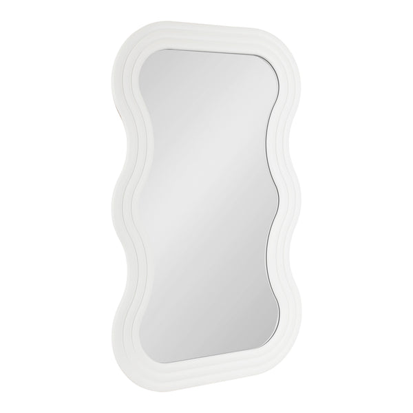 Kate & Laurel Fripp Wavy Wall Mirror Wood